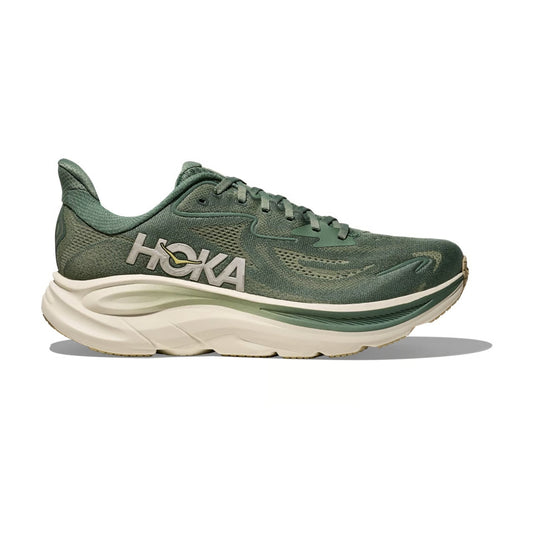 HOKA Clifton 10 Green Cushioned Running Shoes