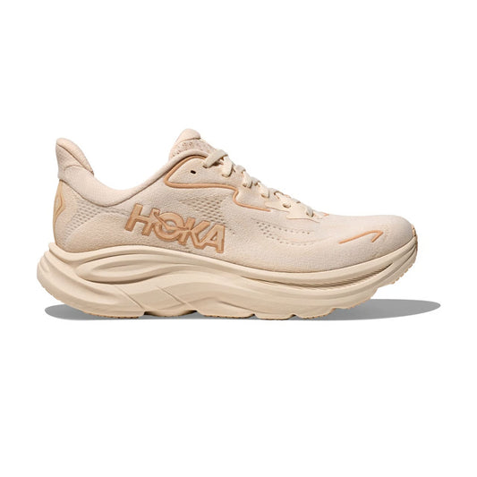 HOKA Clifton 10 Beige Cushioned Running Shoes