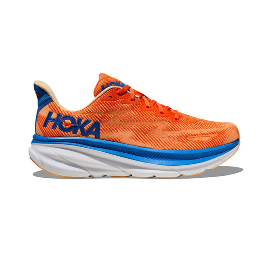 HOKA Clifton 9 Vibrant Orange Cushioned Running Shoes