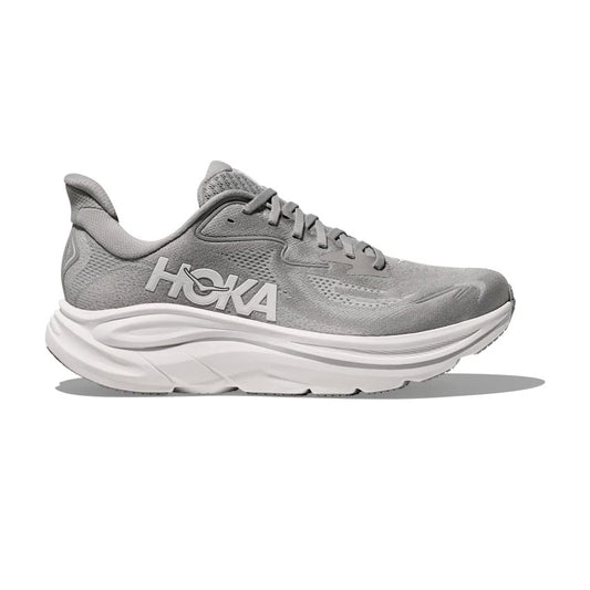 HOKA Clifton 10 Gray Cushioned Running Shoes