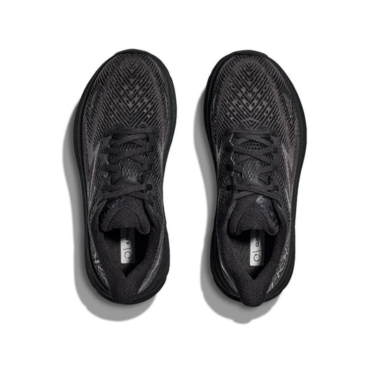 HOKA Clifton 9 Triple Black Cushioned Running Shoes