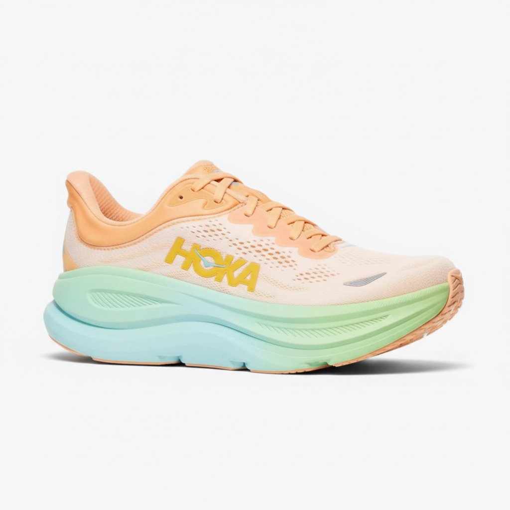Hoka Bondi 9 Frost Pale Tangerine