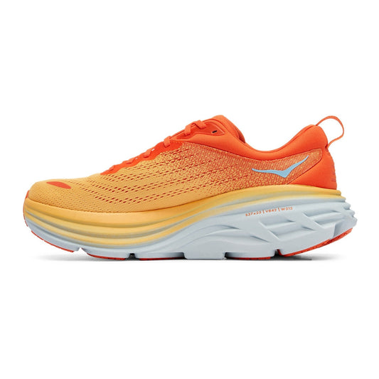 HOKA Bondi 8 Orange & Yellow Cushioned Running Shoes