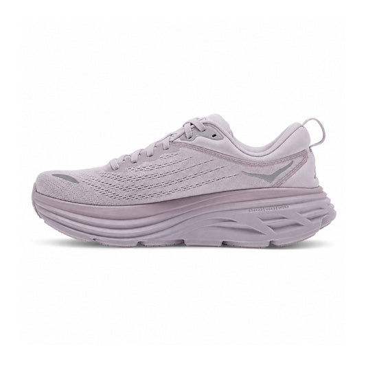 HOKA Bondi 8 Lavender Cushioned Running Shoes