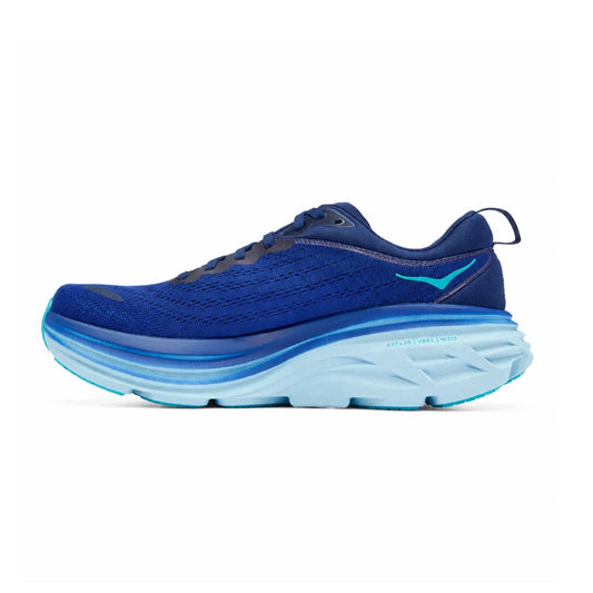 HOKA Bondi 8 Navy Blue Cushioned Running Shoes